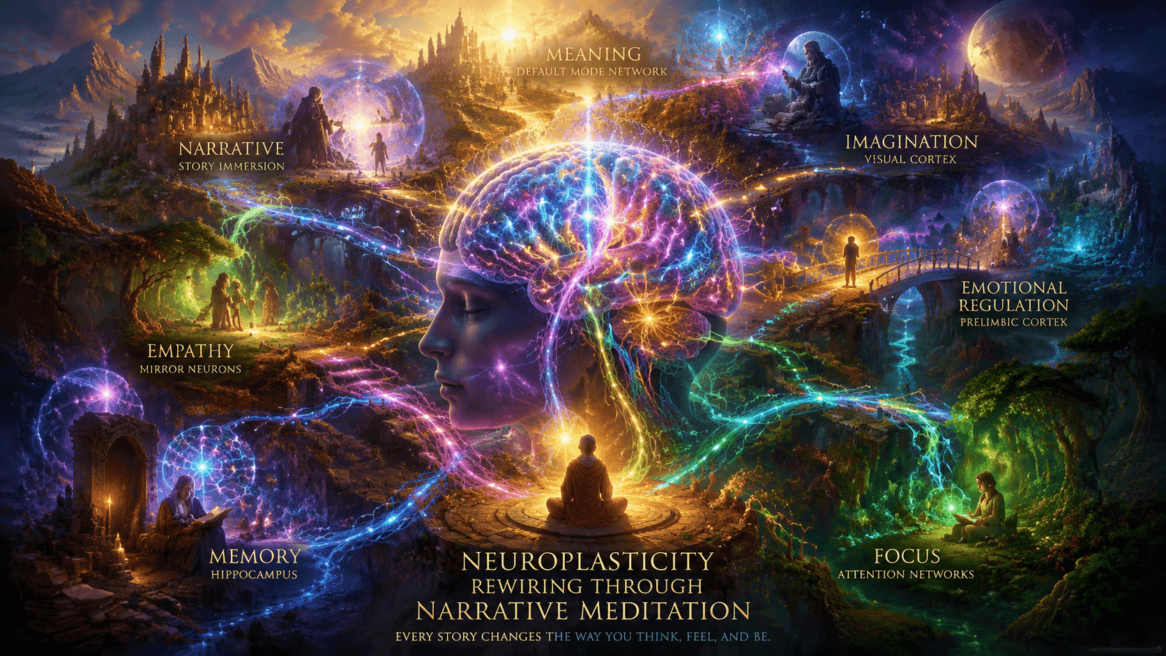 How Narrative Meditation Rewires the Brain: Neuroplasticity, Story-Based Mindfulness & Immersive Audio