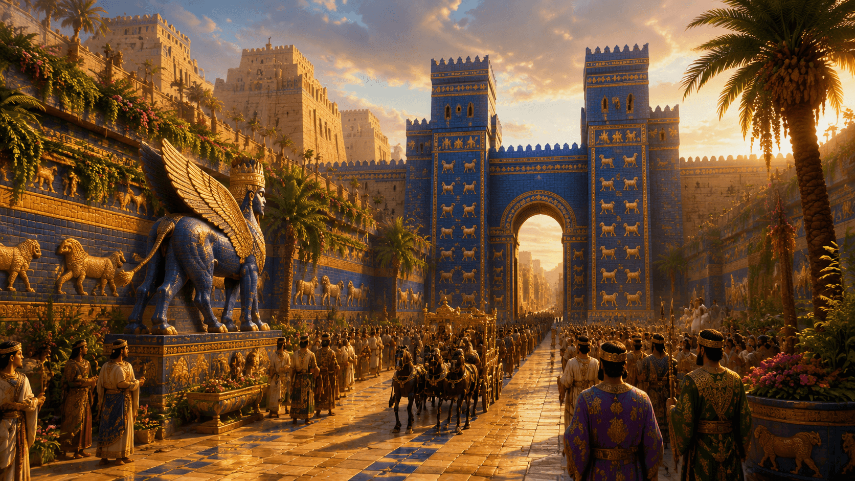 The Secrets of the Processional Way in Babylon: Sacred Route, Ishtar Gate & Ancient Wonders